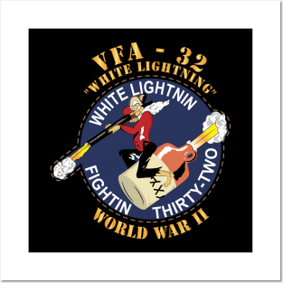 VF-32 - WWII - White Lightning - WWII Posters and Art